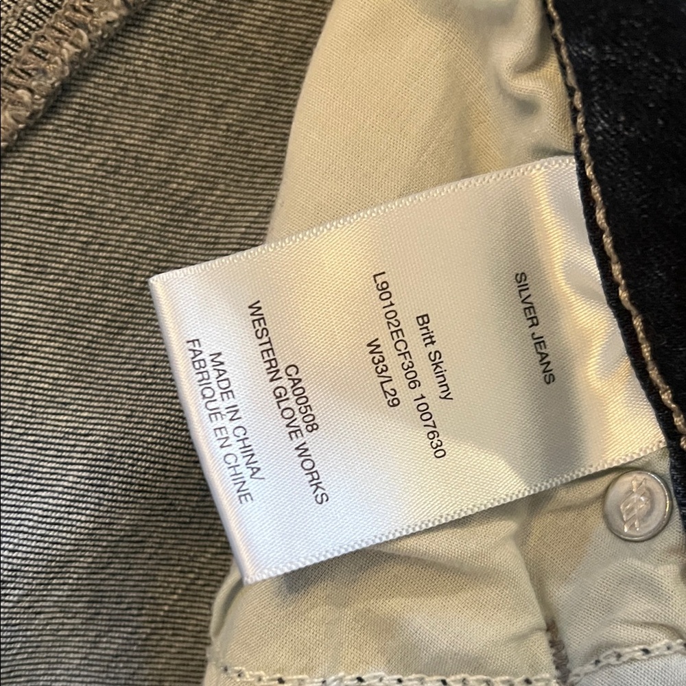 Silver Jeans Women's Dark Blue Skinny Jeans - Picture 3 of 7